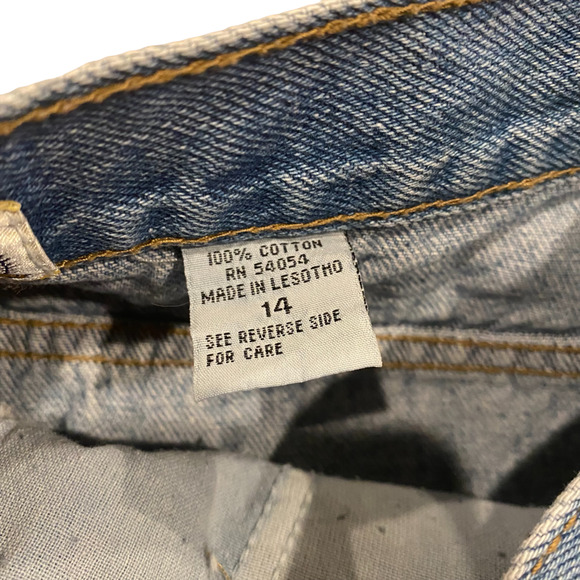 VINTAGE BUGLE BOY DENIM SHORTS 14 - Picture 5 of 5